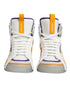 Dolce & Gabbana Multicolor Leather High Top Men Sneakers Shoes